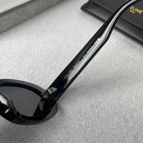 Celine Triomphe Oval Black Sunglasses